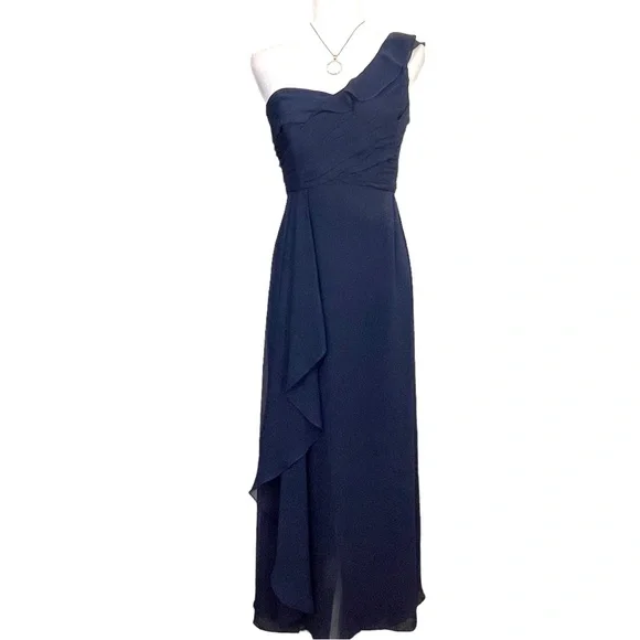 David's Bridal | Dresses | Davids Bridal Marine Blue One Shoulder Strap Evening Dress | Poshmark David's Bridal | Dresses | Davids Bridal Marine Blue One Shoulder Strap Evening Dress | Poshmark